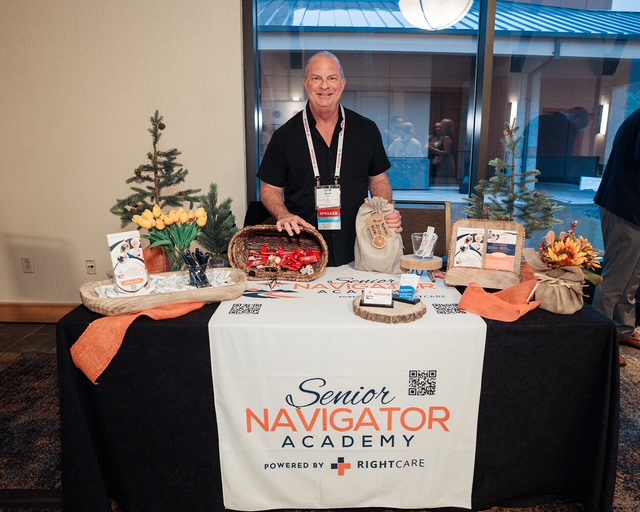 Senior Navigator Academy booth branding at the CSA Conference