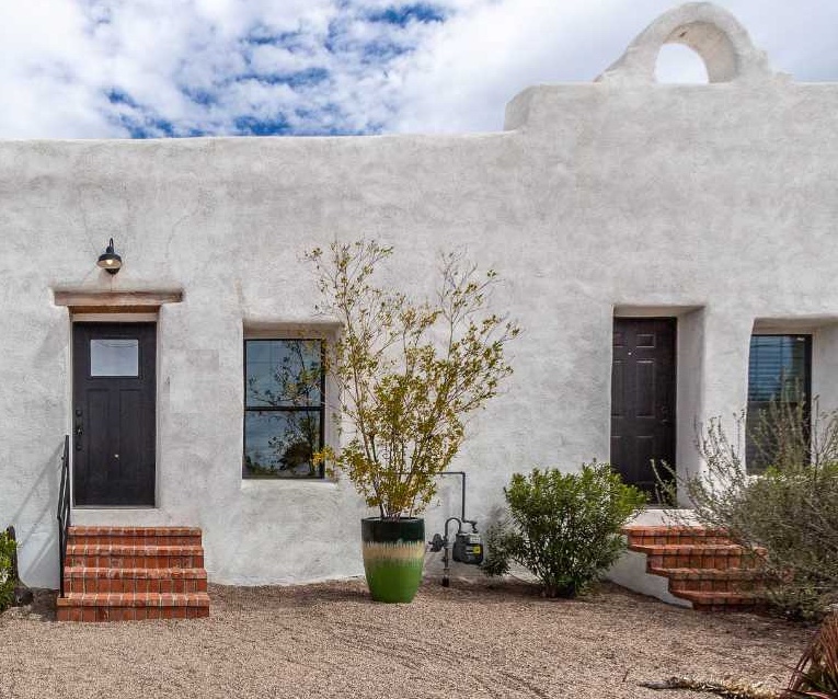 Historic adobe house in Tucson barrio