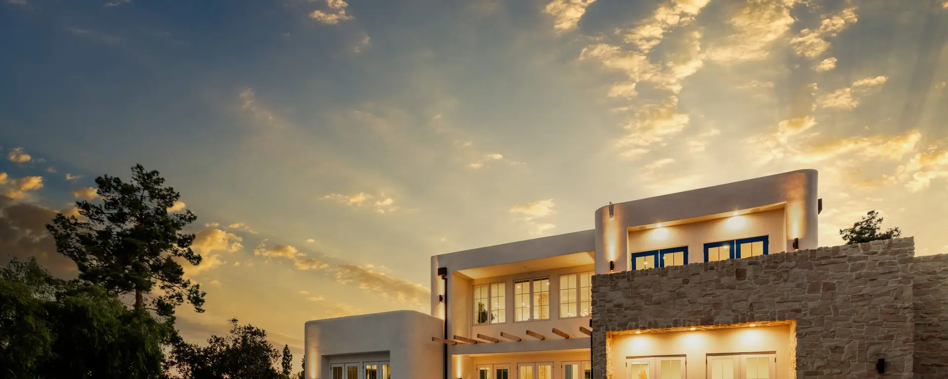 An Apel Experience estate at dusk