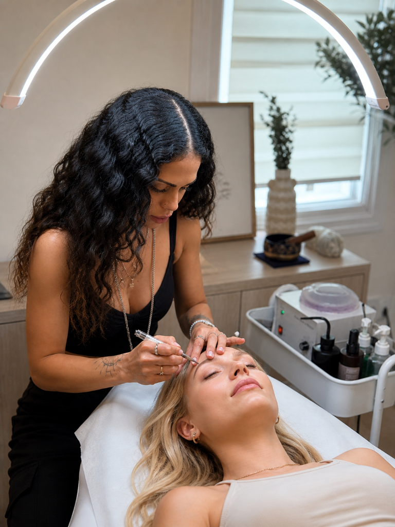 Brow permanent makeup