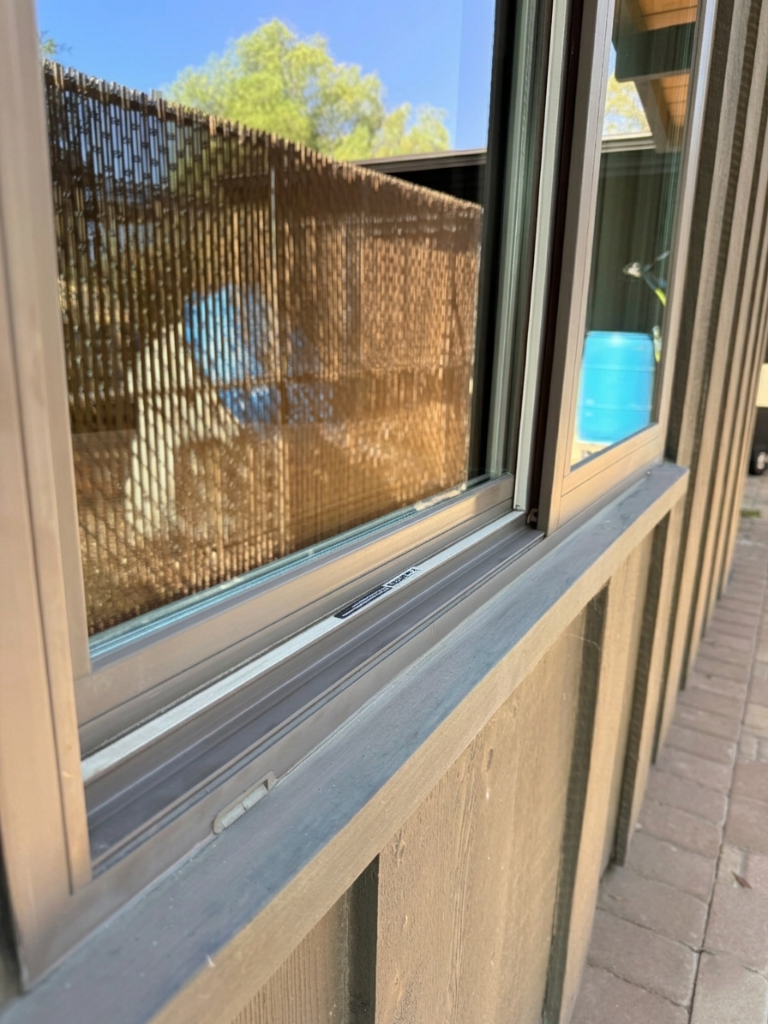 Window before cleaning