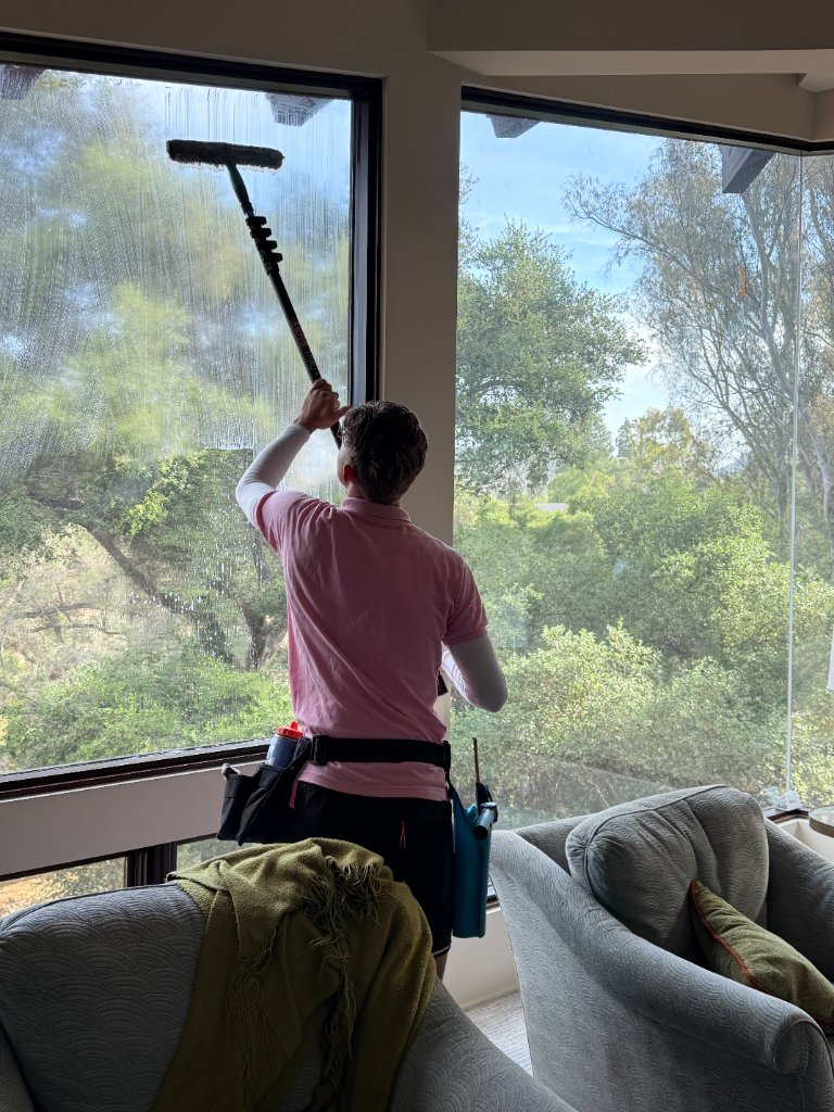 Interior window cleaning