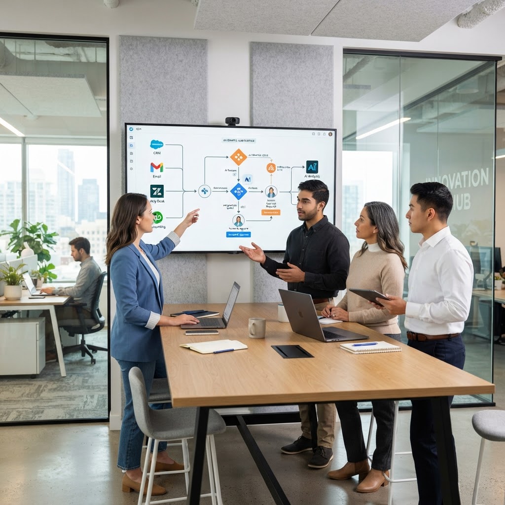 From AI Assistants to Agentic Workflows: A Practical Low-Code Framework for SMBs