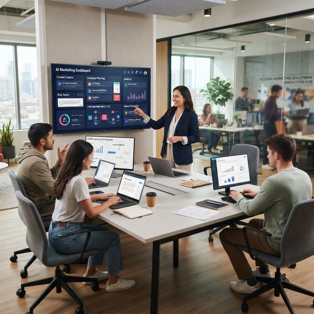 Generative AI for Small Business Marketing: From Content Creation to Agentic Workflows