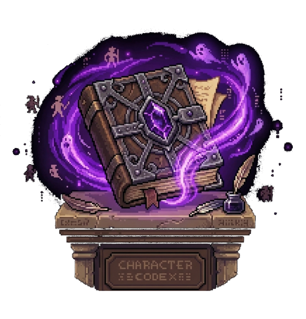 Character Codex grimoire illustration