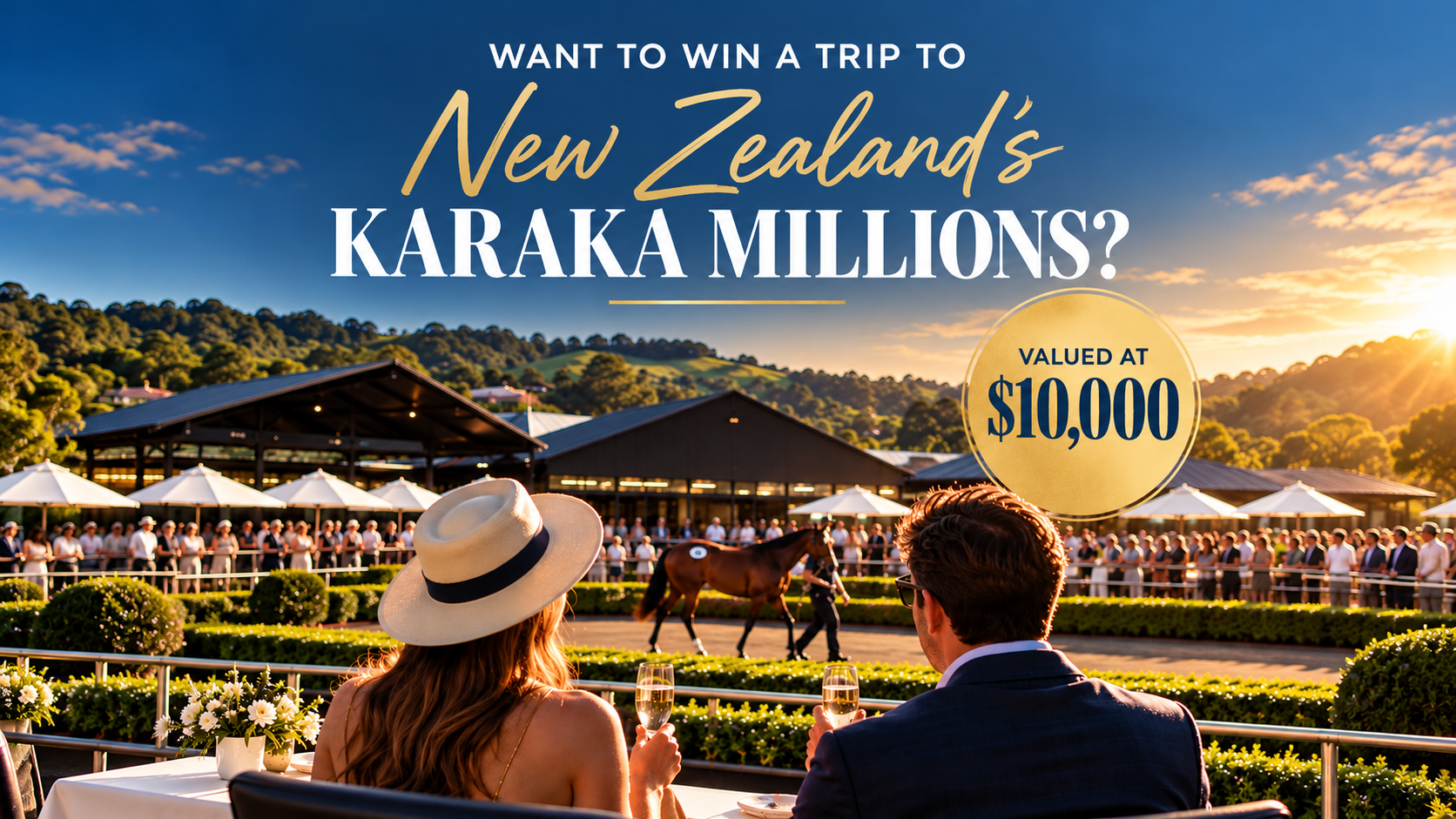 2027 Karaka Millions Tour — win a luxury racing trip to New Zealand