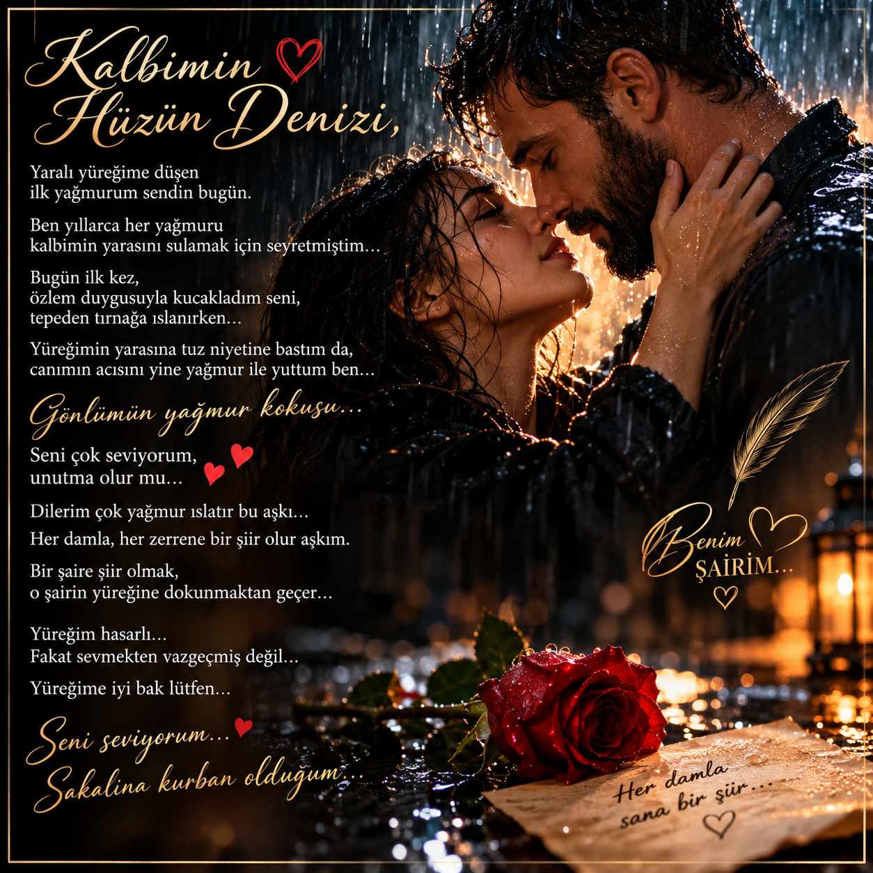 Kalbimin Hüzün Denizi — yağmurda bir şiir