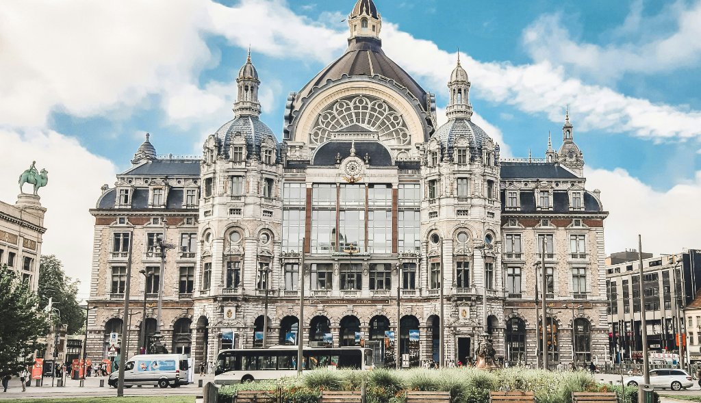 Antwerp at dusk