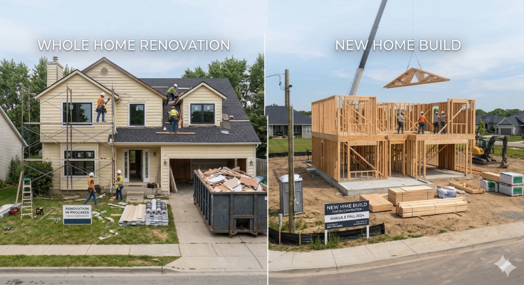Whole Home Renovation & New Home Build