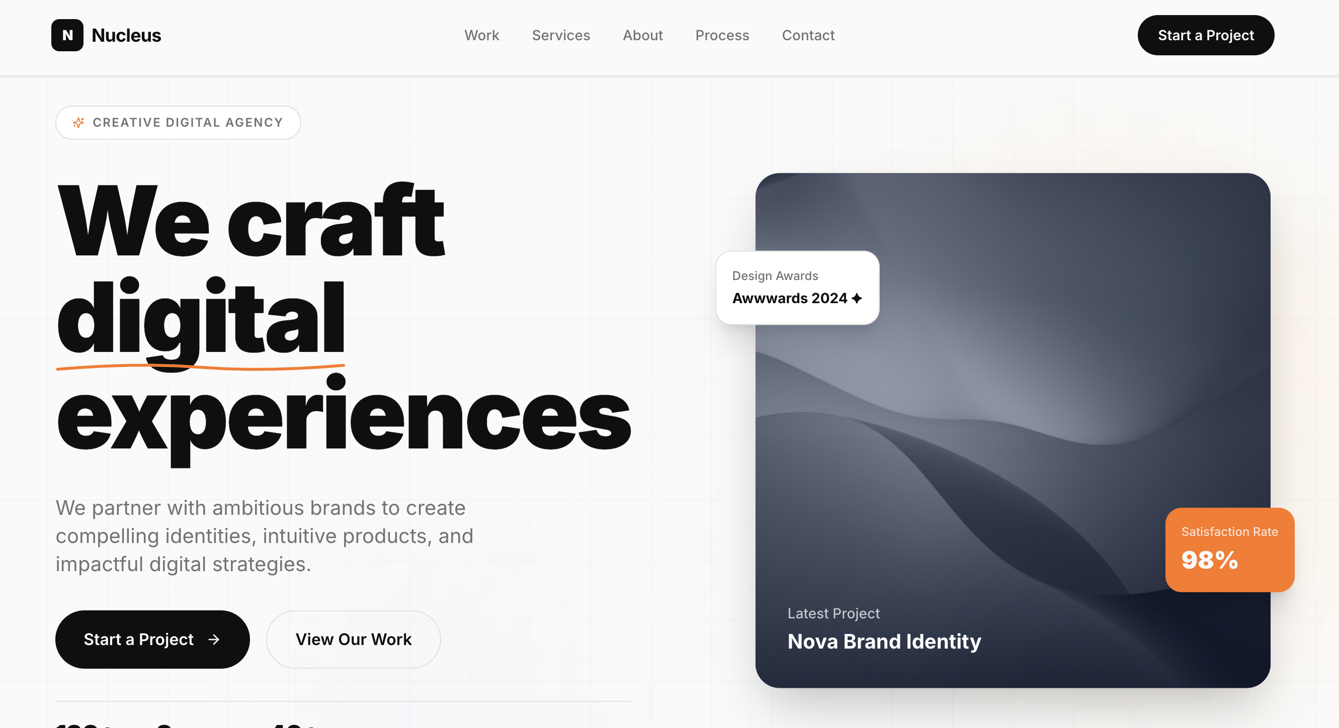 Nucleus Agency template preview