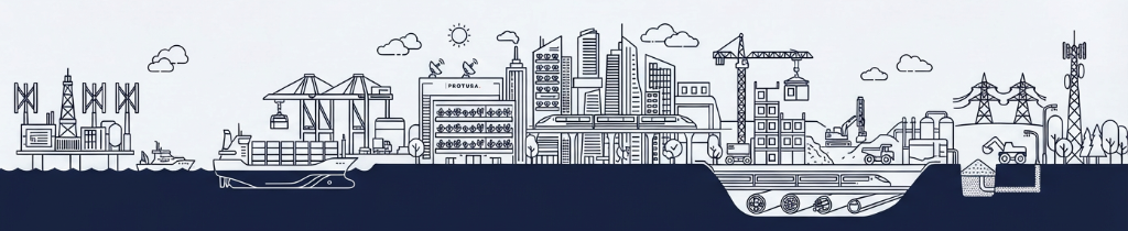 Infrastructure cityscape