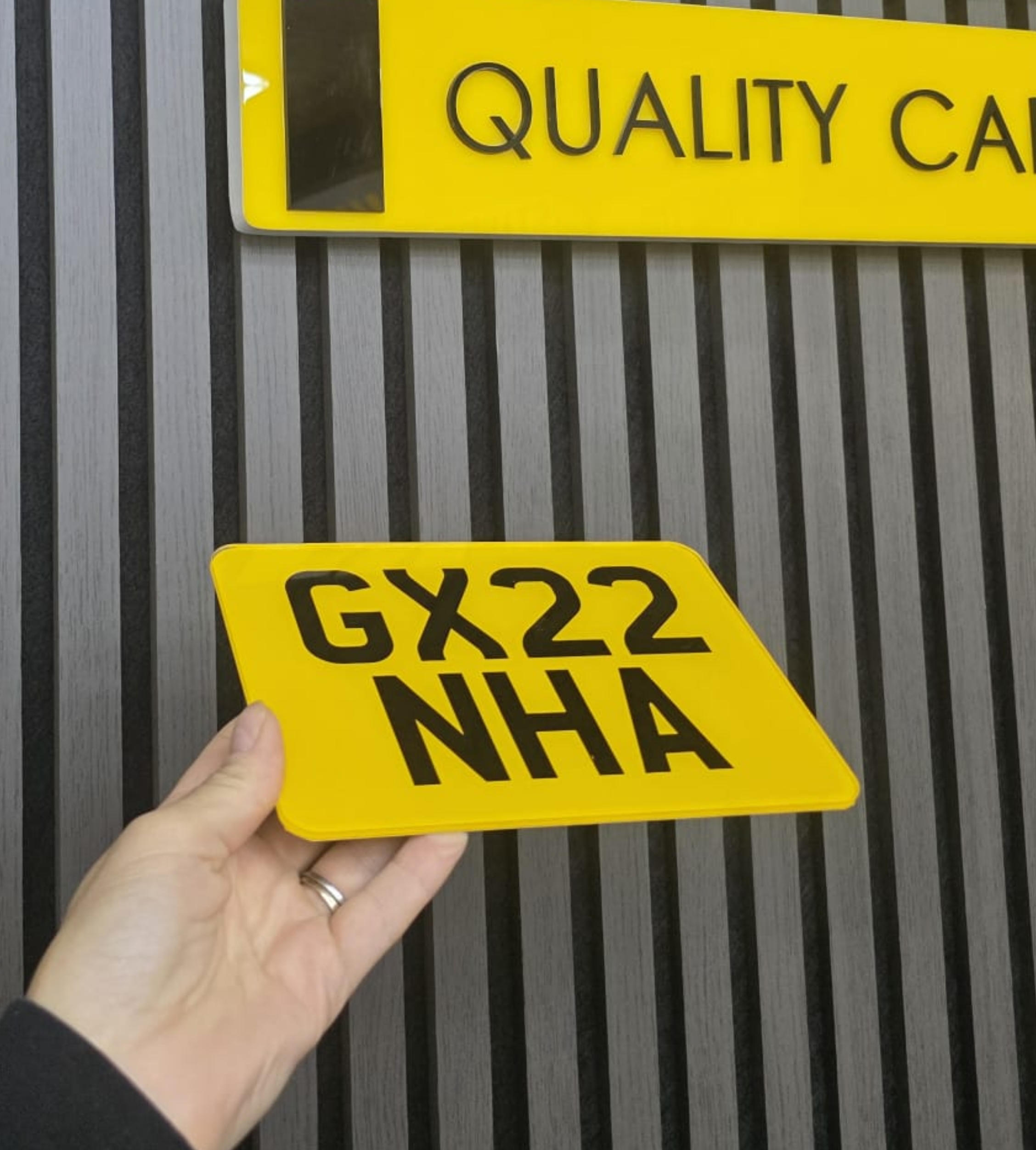7 inch x 5 inch small Motorcycle Show Plate