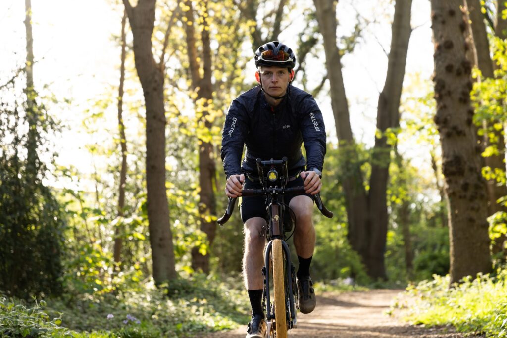 Tom Williamson cycling around the world on the wooden Zafi bicycle