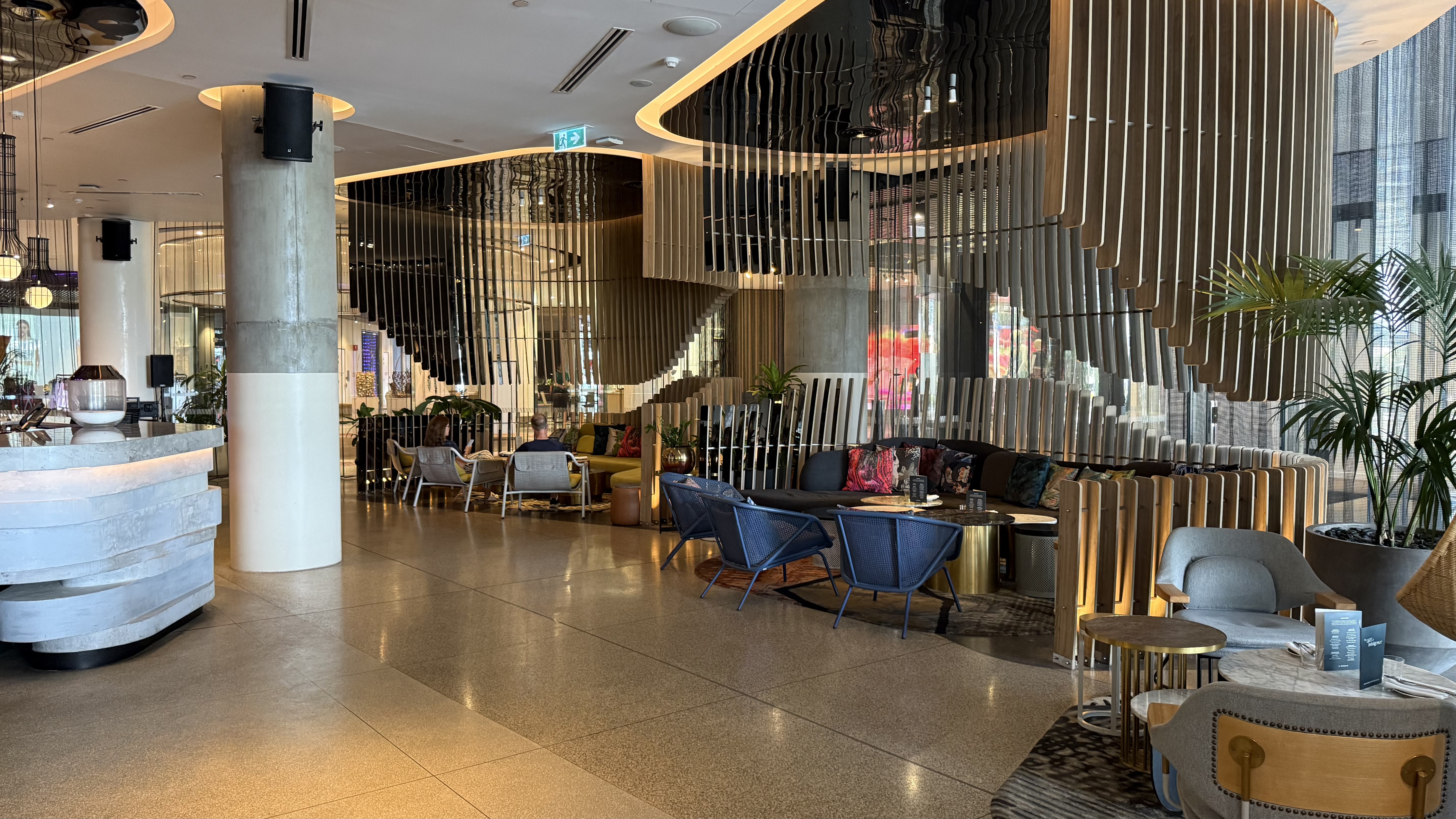 The Living Room Bar — central in the hotel, well appointed