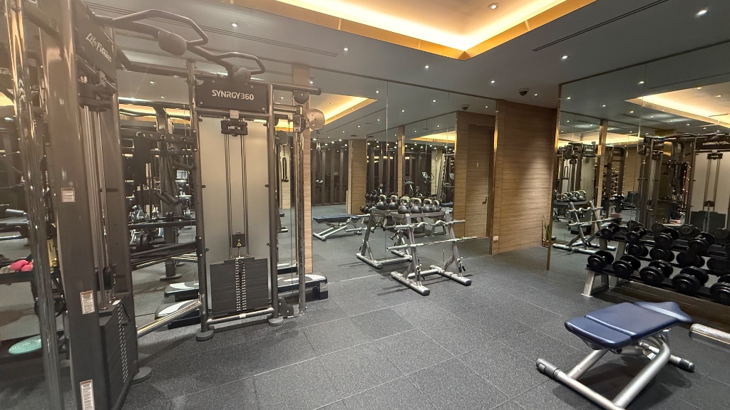 Rear of the gym