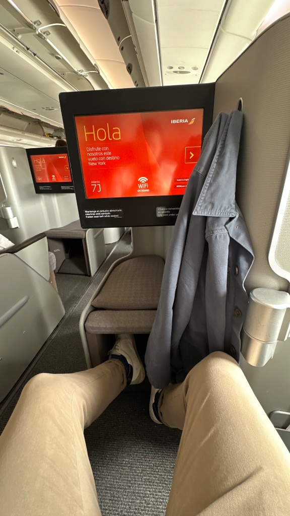 Cava and olives — the Iberia opening act