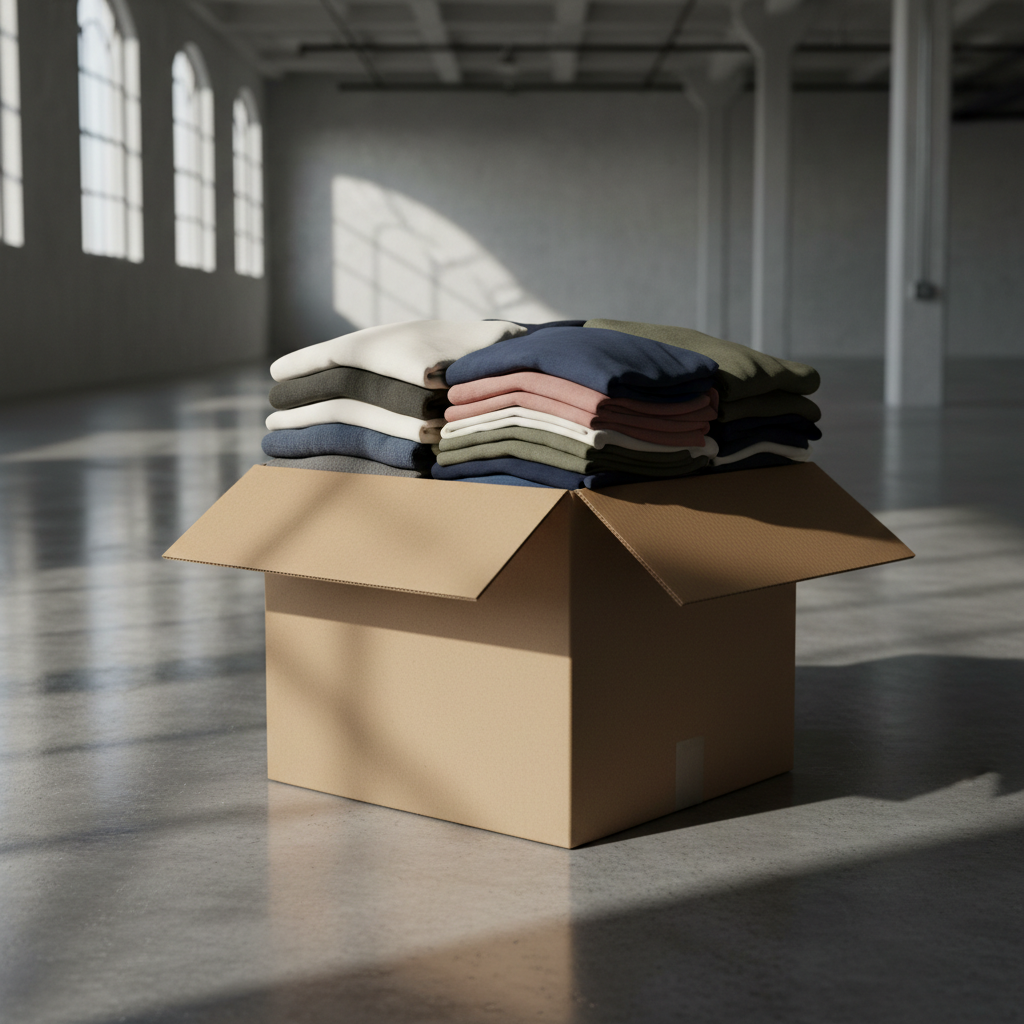 Cartons de vêtements en lot d'un grossiste pour revendeurs Vinted : calcul rentabilité seconde main