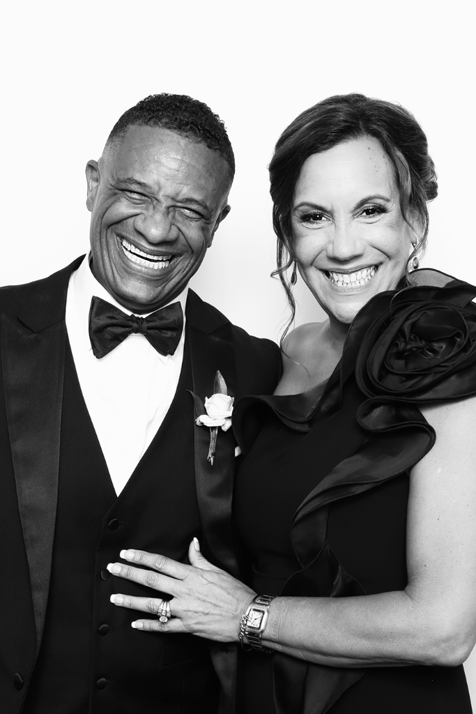 Glam photo booth with glamour lighting Indianapolis