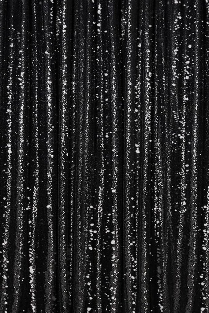 Black Sequin photo booth backdrop