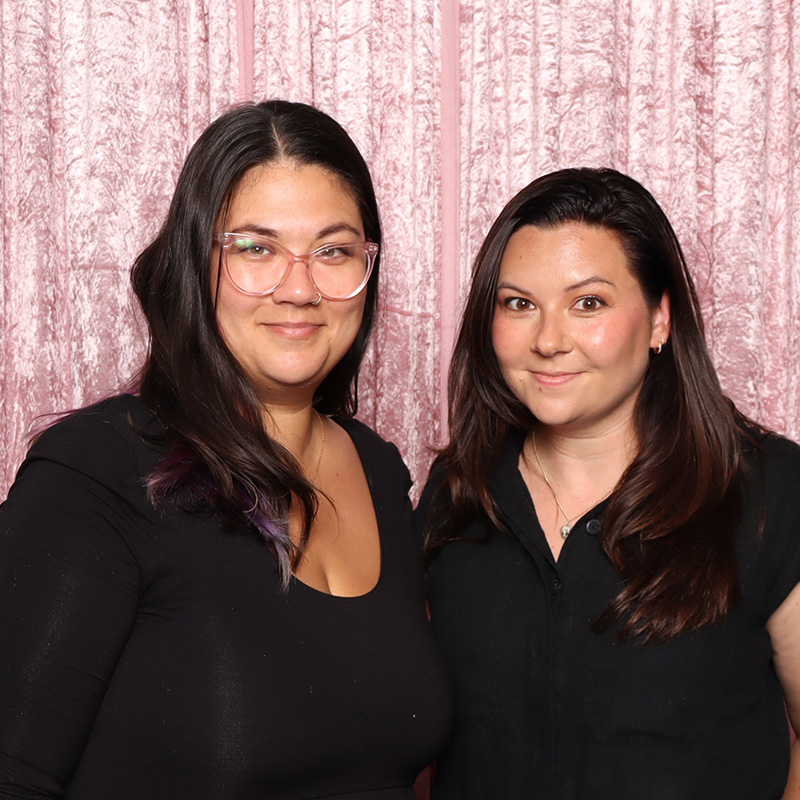 Cait and Janelle from Rejoice Booth team
