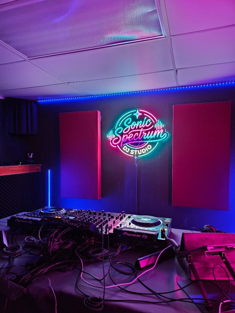 Professional DJ practice room with Pioneer gear Miami
