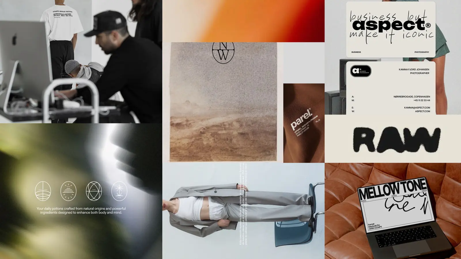 A selection of Koala brand, photography, and design work