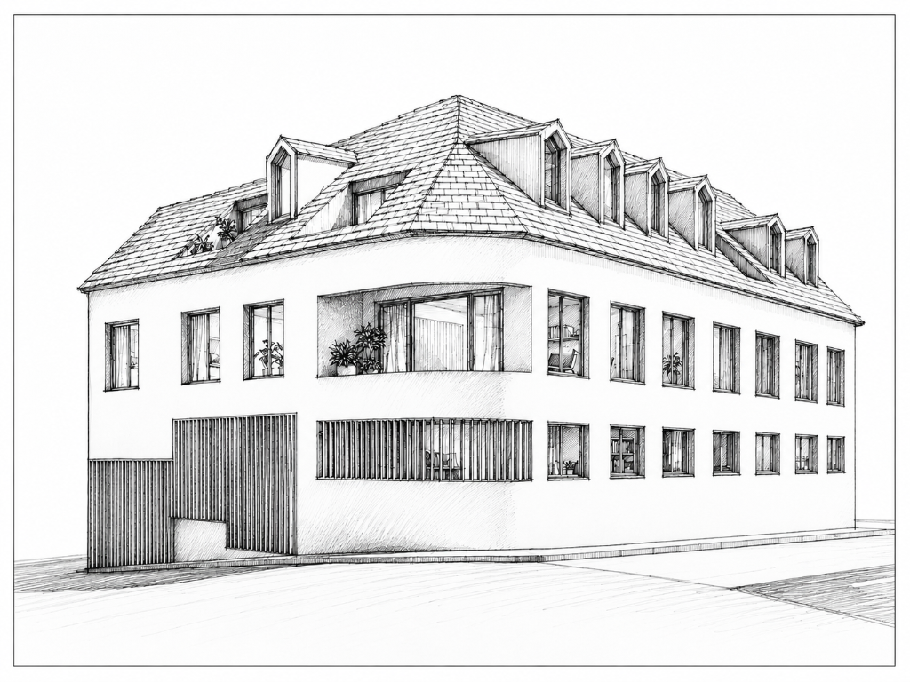 Fachada principal – Diseño detallado