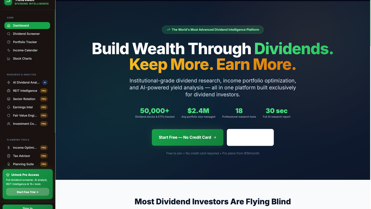 Yield Vault template preview
