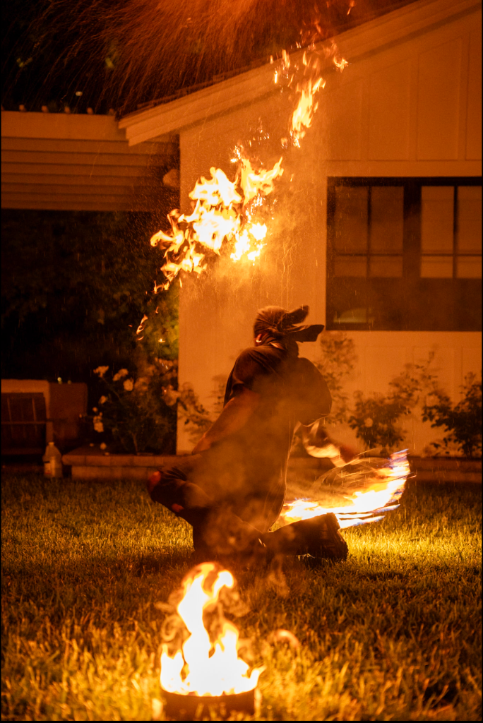 Fire entertainment performance