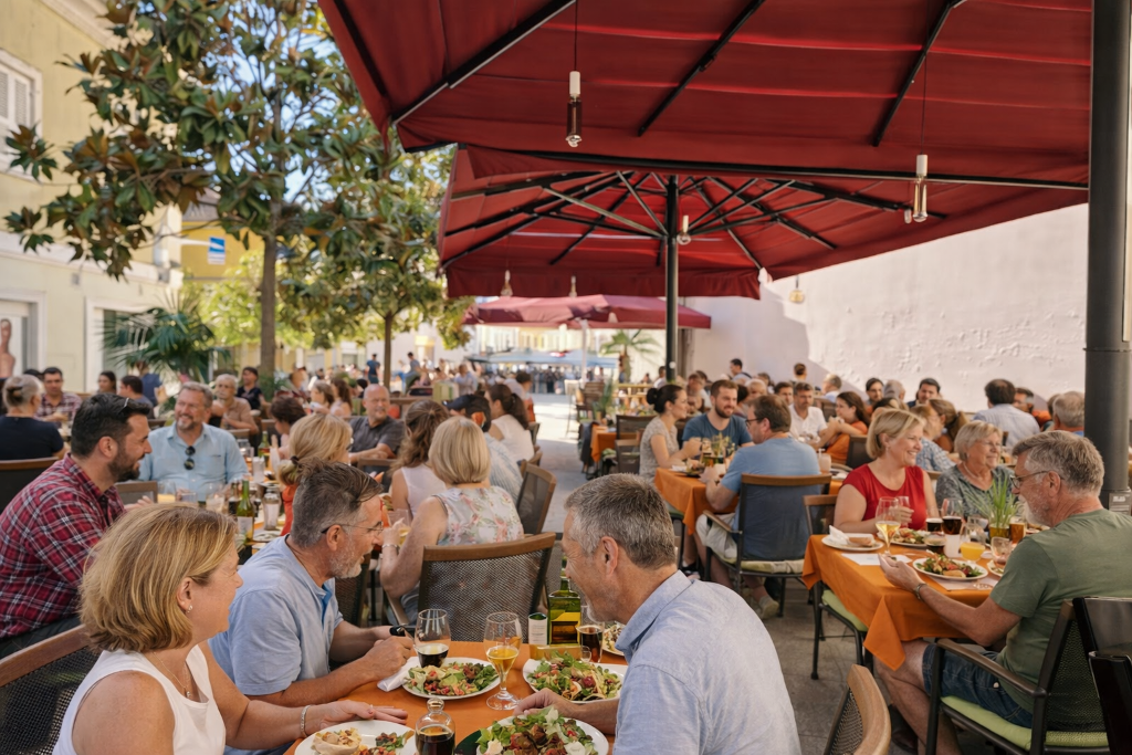 Restaurant Porec terrace - Ristorante da Toni Ivan Porec Istria Croatia