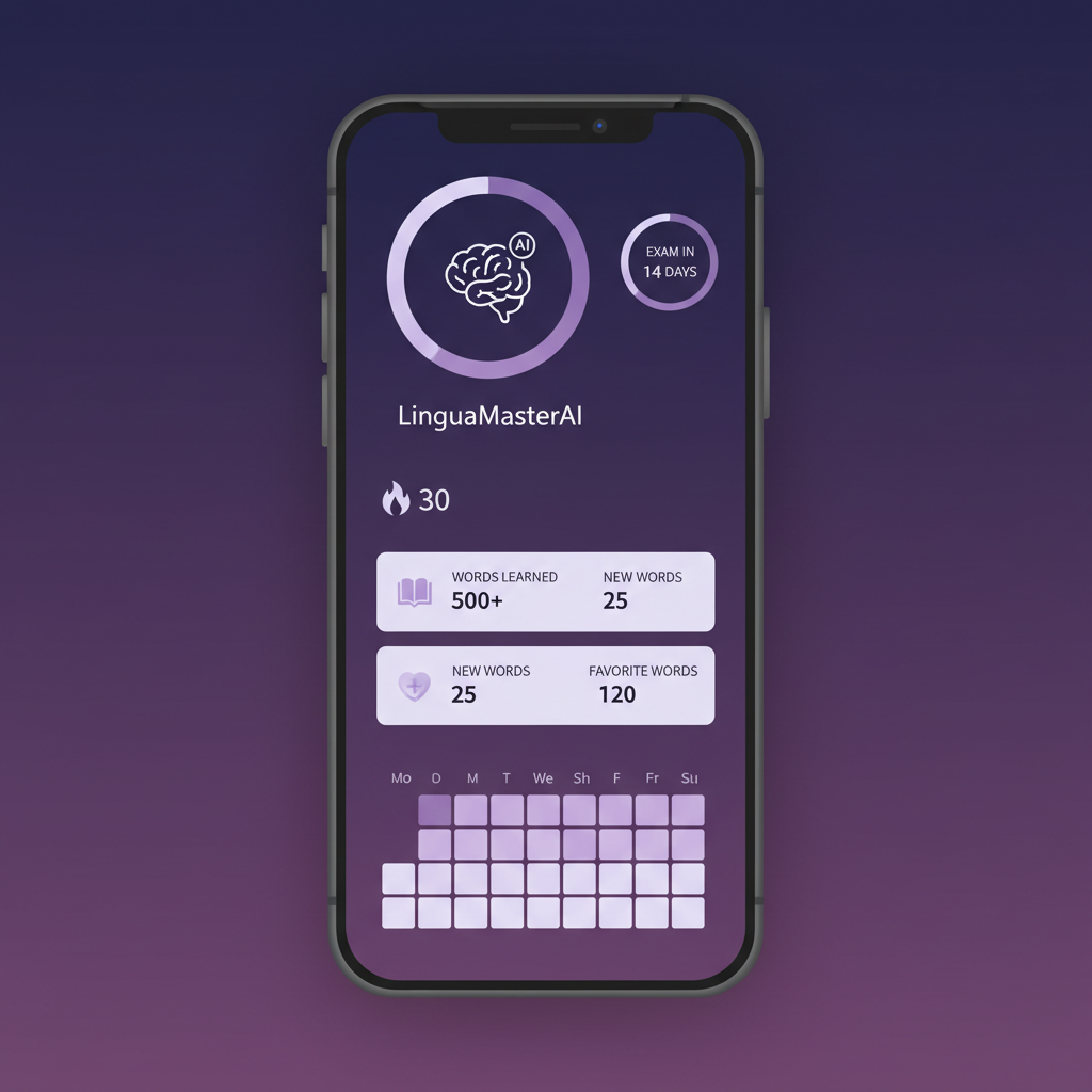LinguaMasterAI dashboard preview