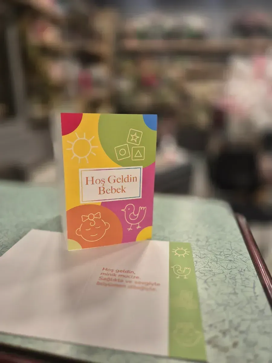 Hoş Geldin Bebek Tebrik Kartı