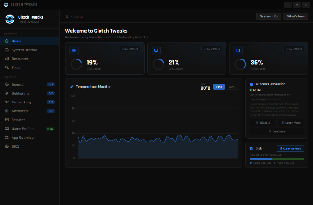 Tweaking Utility