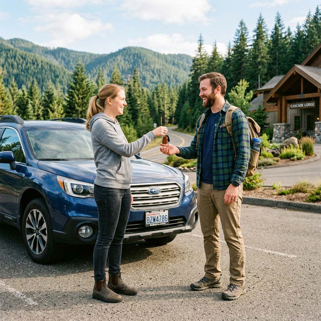 Casual vehicle handoff in the Pacific Northwest