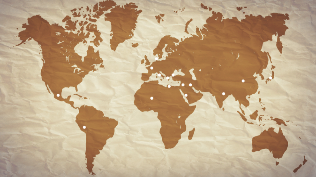 Ancient world map