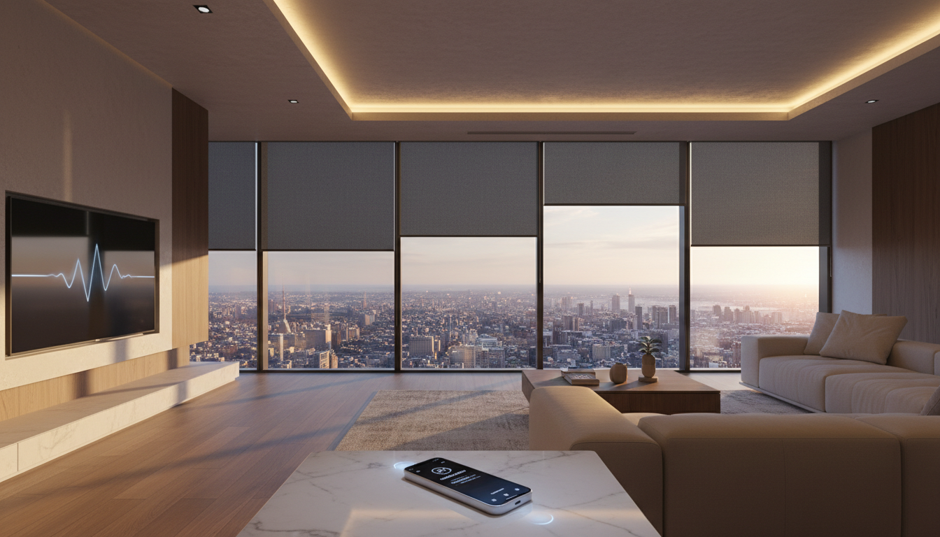 Smart home with motorized window shades
