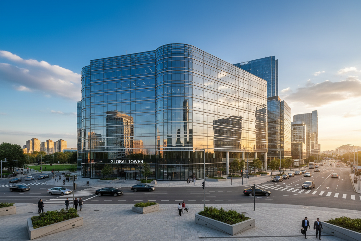 Modern commercial building — commercial real estate loan financing