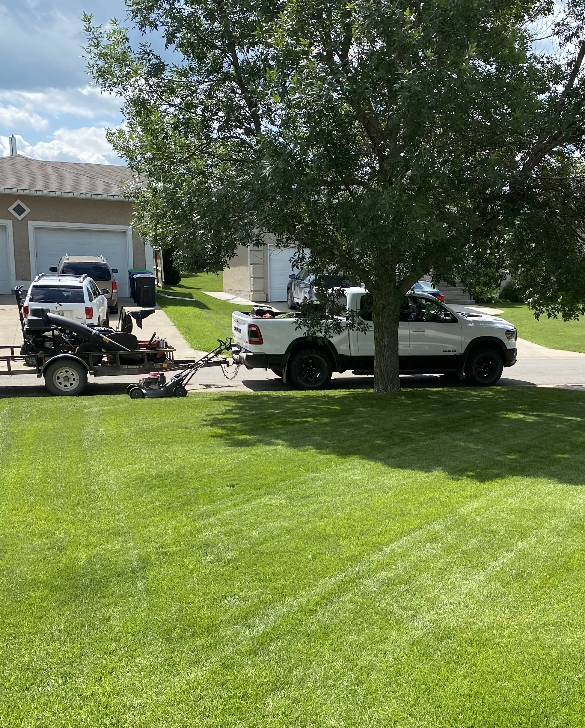 Mowing in Action