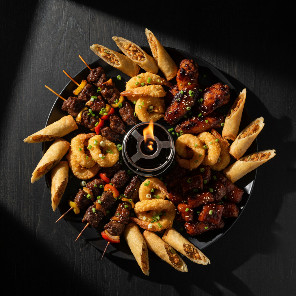 Pu Pu Platter arrangement