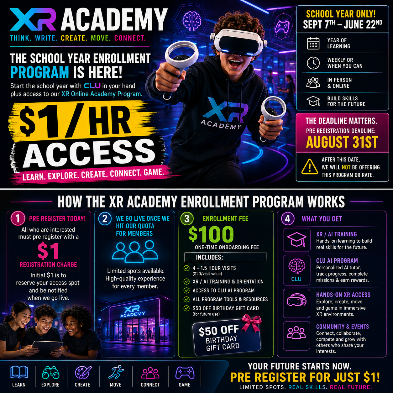 XR Academy School Year Enrollment Program