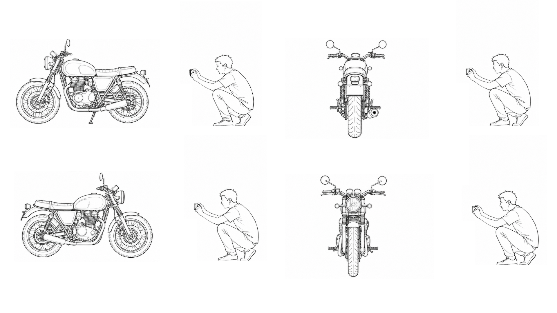 Motorcycle photo angle guide