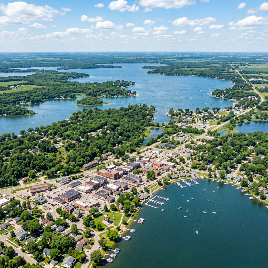 Beautiful Alexandria Minnesota lakeside scenery