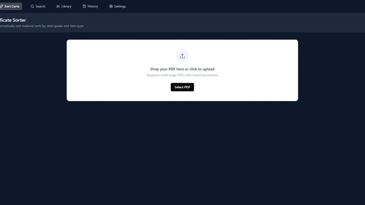 Cert Stream template preview