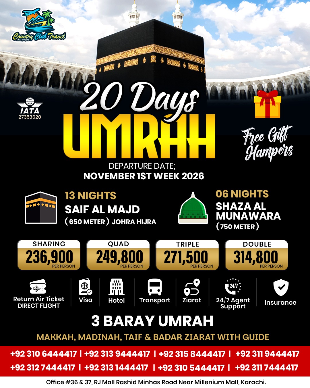 20 Days Umrah - Saif Al Majd - Umrah packages from Karachi