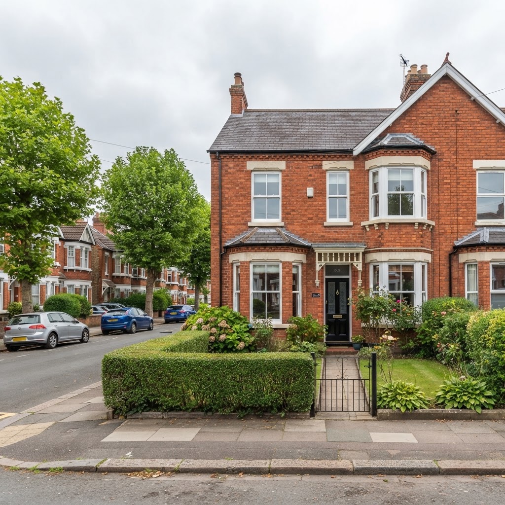 British semi-detached home
