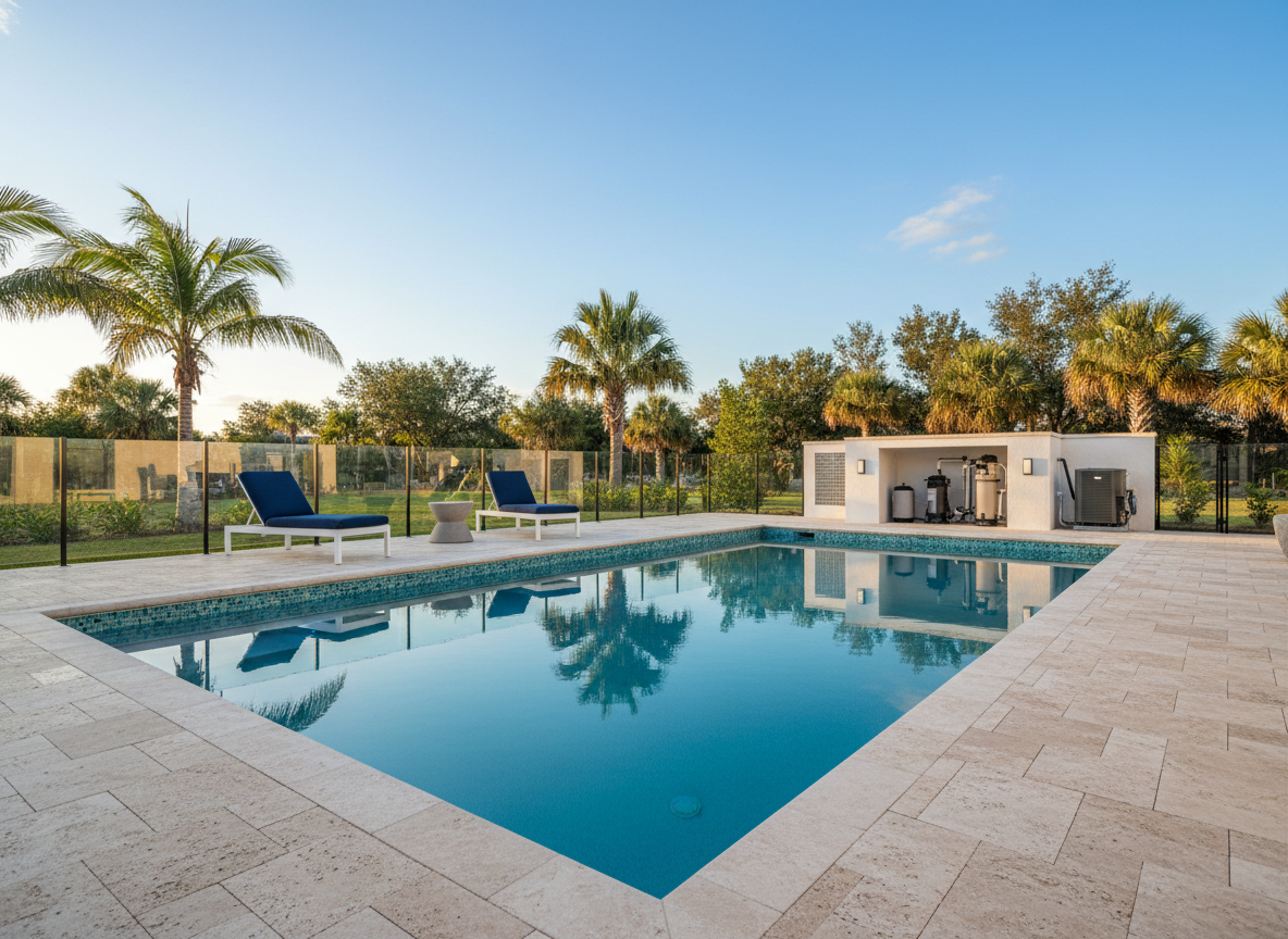 Pool remodel transformation, Sun City Center
