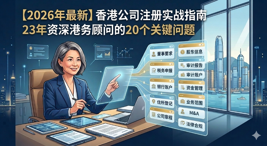 【2026年最新】香港公司注册实战指南:23年资深港务顾问的20个关键问题