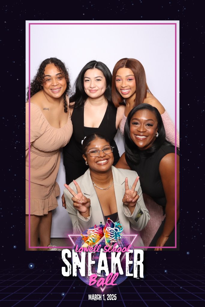Lowell School Sneaker Ball photo booth