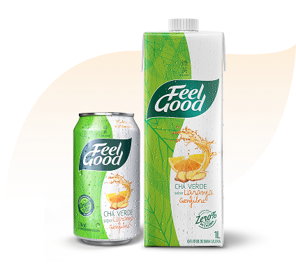 Chá Verde Laranja com Gengibre
