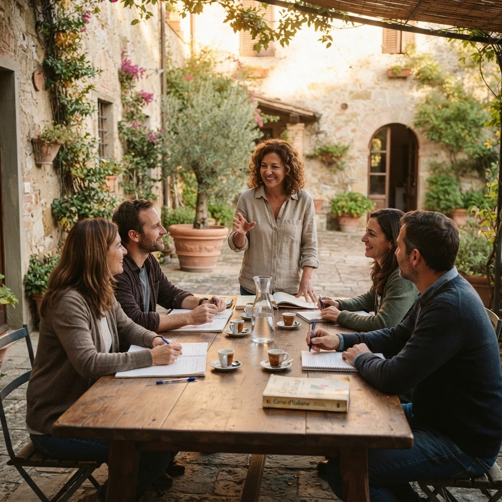 Een Italiaanse les die voelt als Italië